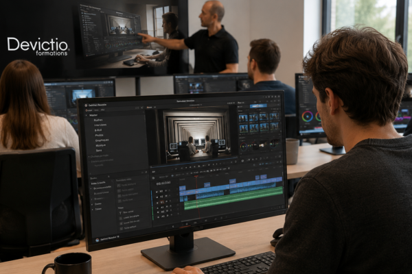 Apprenez l’étalonnage avec DaVinci Resolve. Formation en présentiel ou distanciel.