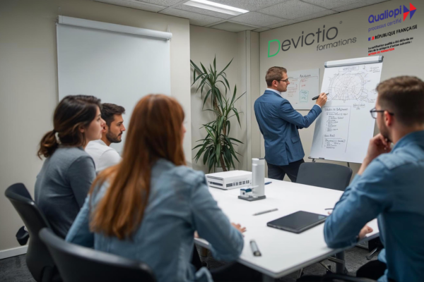 Atelier de formation Manager Transversal à Lyon : mises en situation, discussions et outils concrets pour mieux piloter sans lien hiérarchique direct. Formation en présentiel pour une meilleure qualité d’apprentissage.
