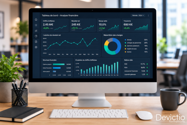 Bénéficiez de l’expérience Devictio pour votre formation Analyse Financière. Votre centre de formation sur Lyon depuis 2007 s’appuie sur une pédagogie associant apports méthodologiques, exercices et analyse de situations professionnelles. Il privilégie les petits groupes et l’accompagnement par un formateur expert.