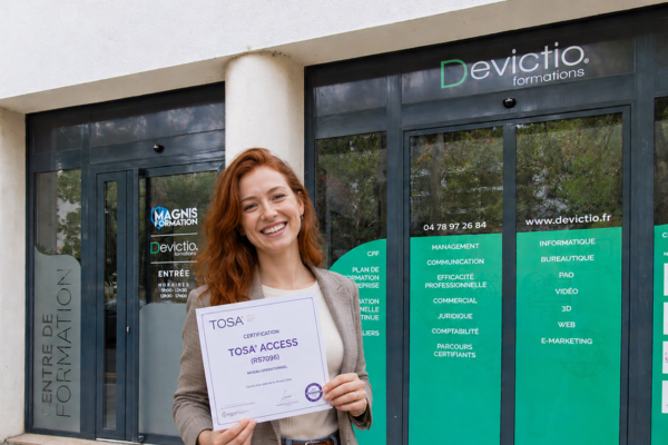 Formation Access Certifiante Lyon : Développez vos compétences sir Microsoft Access avec nos formations certifiantes et éligibles au CPF. Obtenez voter certification TOSA et boostez votre CV. Votre Centre de formation sur Lyon est spécialisé en Bureautique depuis 2007.