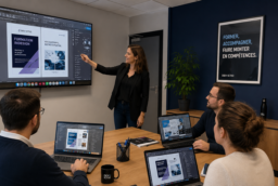 Formation Adobe InDesign: Logiciel de référence pour la mise en page professionnelle sa maîtrise vous permettra de créer des supports de communication de haute qualité tels que brochures, catalogues, magazines, flyers, affiches, rapports, livres, plaquettes commerciales ou encore des documents PDF interactifs.