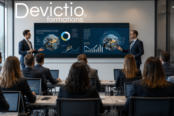 Formation cybersécurité en entreprise. Les participants travaillent sur l’analyse des risques, la protection des données et la mise en œuvre des recommandations de l’ANSSI afin de renforcer la sécurité du système d’information.