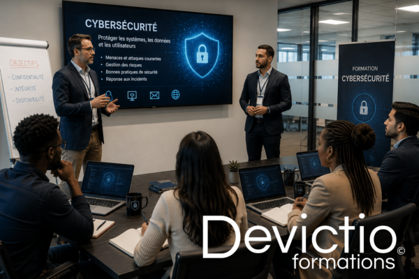 Formation Cybersécurité : Les fondamentaux de la sécurité des systèmes d’information. Identifier les risques, comprenez les mécanismes des cyberattaques et adoptez les bonnes pratiques. Formation en présentiel sur Lyon.