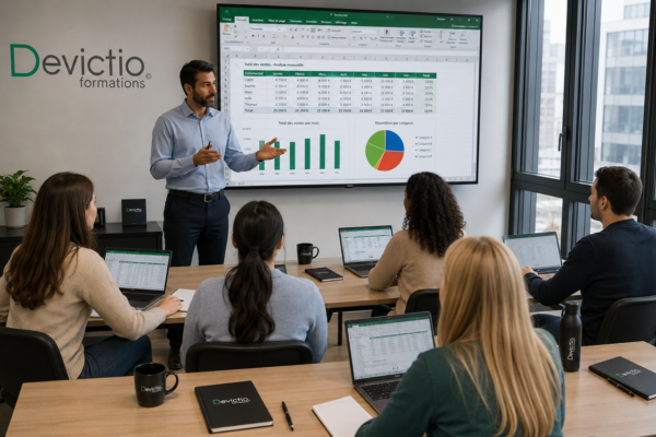 Formation Excel CPF : acquérez ou renforcez vos compétences sur Microsoft Excel en présentiel sur Lyon. Locaux situés sur Lyon 3e.