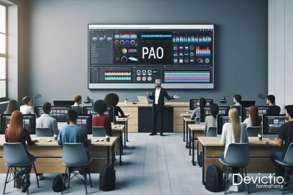 Formation PAO à Lyon : stage certifiant en présentiel avec un expert pour maîtriser les logiciels Adobe pour la production graphique.