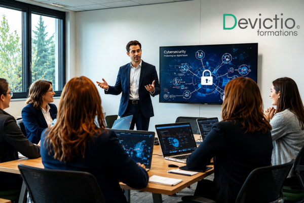 Formation professionnelle sur la cybersécurité et l’intelligence artificielle à Lyon. Voter organisme de formation vous apprend à intégrer l’IA dans votre stratégie de sécurité informatique tout en respectant le RGPD, l’AI Act et les bonnes pratiques de l’ANSSI.