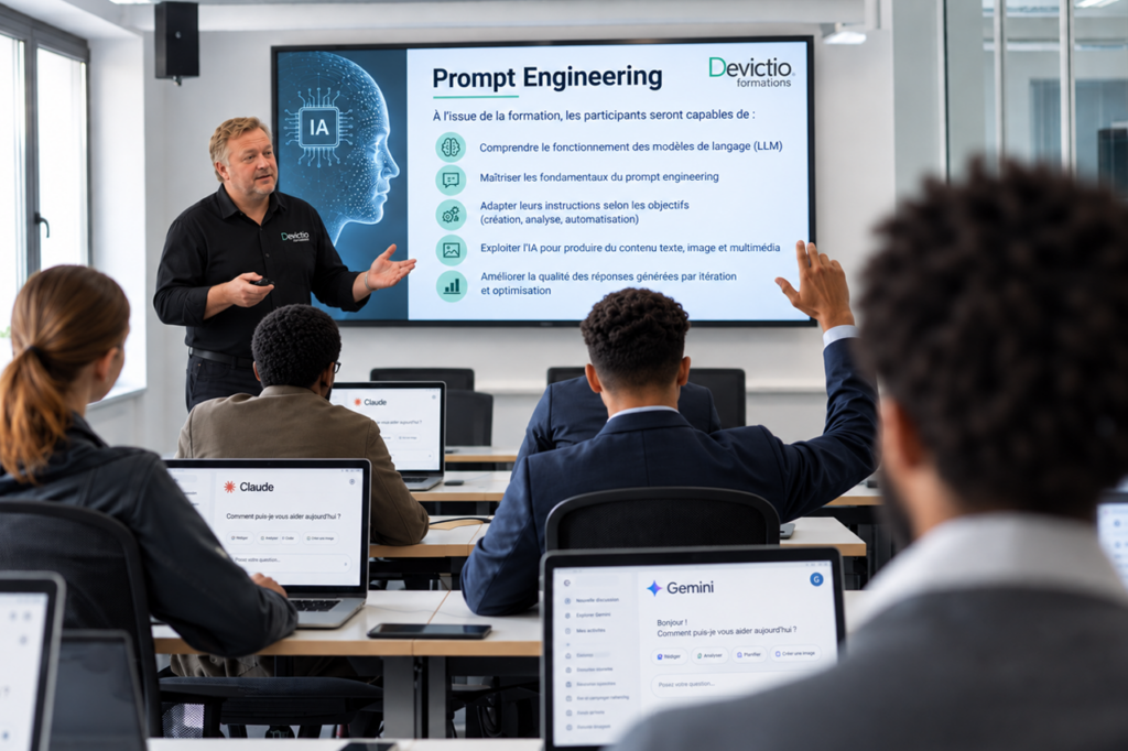 Formation Prompt Engineering Lyon : apprenez à générer des contenus structurés et exploitables en deux jours