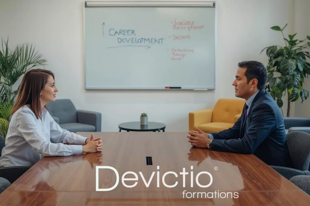 La formation à l’Entretien de Parcours Professionnel permet de sécuriser vos pratiques au regard des obligations légales récentes. Elle aide les managers et RH à structurer des échanges constructifs et conformes au Code du travail. Au-delà de l’aspect réglementaire, elle transforme un rendez-vous obligatoire en véritable outil de gestion des compétences. Vous gagnez en clarté, en méthode et en efficacité dans l’accompagnement des parcours.