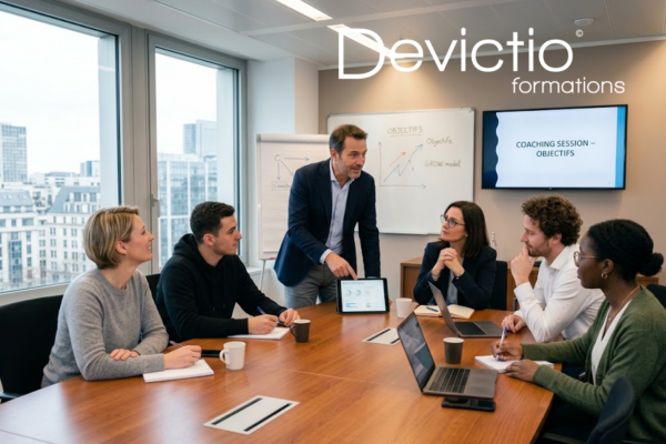La formation Manager-Coach constitue un véritable atout pour développer les compétences et l’autonomie des salariés. Elle aide les managers à devenir coach manager, à responsabiliser leurs collaborateurs, encourager la prise d’initiative et accompagner leur progression.