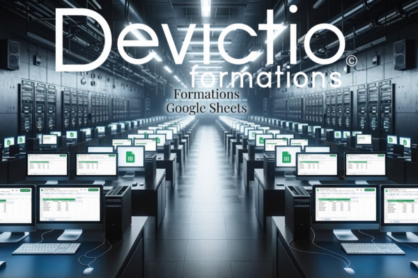 Les Formations Google Sheets proposées par Devictio permettent de créer, organiser, analyser et partager efficacement des données dans un environnement collaboratif. Elles s’adressent aussi bien aux débutants qu’aux utilisateurs souhaitant approfondir les fonctions avancées, les tableaux croisés dynamiques et les tableaux de bord.