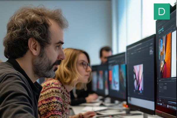 Les Formations Photoshop proposées par Devictio à Lyon sont organisées en petit groupe afin de favoriser les échanges, les démonstrations et les corrections individualisées. Ce format permet à chaque participant de progresser plus facilement sur les outils de retouche, de photomontage et de création graphique.