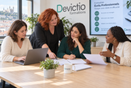 Notre Formation Écrits Professionnels – Rédiger avec clarté et efficacité vous aide à structurer vos idées et à produire des messages immédiatement compréhensibles. Grâce à des exercices pratiques, vous apprenez à rédiger des e-mails, courriers et documents plus concis, professionnels et adaptés à chaque destinataire.