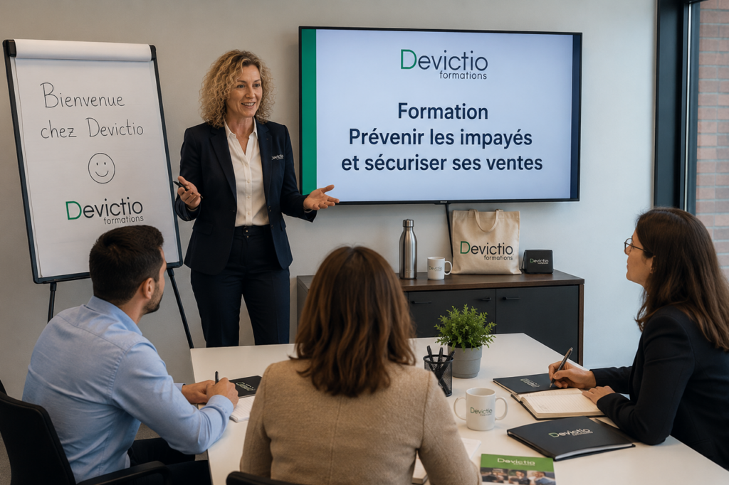 Prévenir un impayé est souvent plus efficace que devoir le recouvrer. Cette formation vous apprend à évaluer le risque client, sécuriser vos ventes et mettre en place les bonnes pratiques avant l’apparition des difficultés de paiement.
