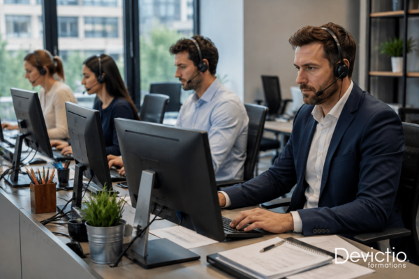 Un interlocuteur mécontent, insistant ou agressif peut rapidement déstabiliser un collaborateur insuffisamment préparé. Notre formation accueil téléphonique apprend à préserver son calme, communiquer avec assertivité et rechercher une issue constructive tout en maintenant un cadre professionnel.