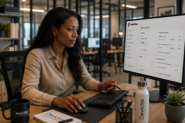 Une formation Mailchimp en petit groupe favorise la pratique, les échanges avec le formateur et l’accompagnement de chaque participant. Les salariés disposent davantage de temps pour manipuler l’outil, poser leurs questions et comprendre les fonctionnalités correspondant à leurs besoins professionnels. Ils progressent ainsi dans de bonnes conditions pour devenir plus autonomes dans l’utilisation quotidienne de Mailchimp.